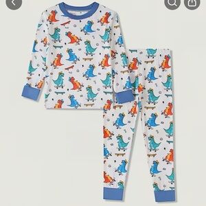 Colorful Dinosaur Kids Pajama Set